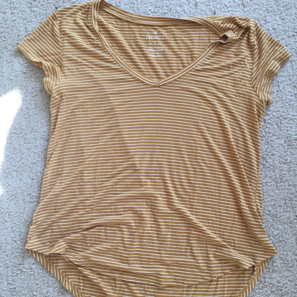Soft and Sexy Yellow Striped Top